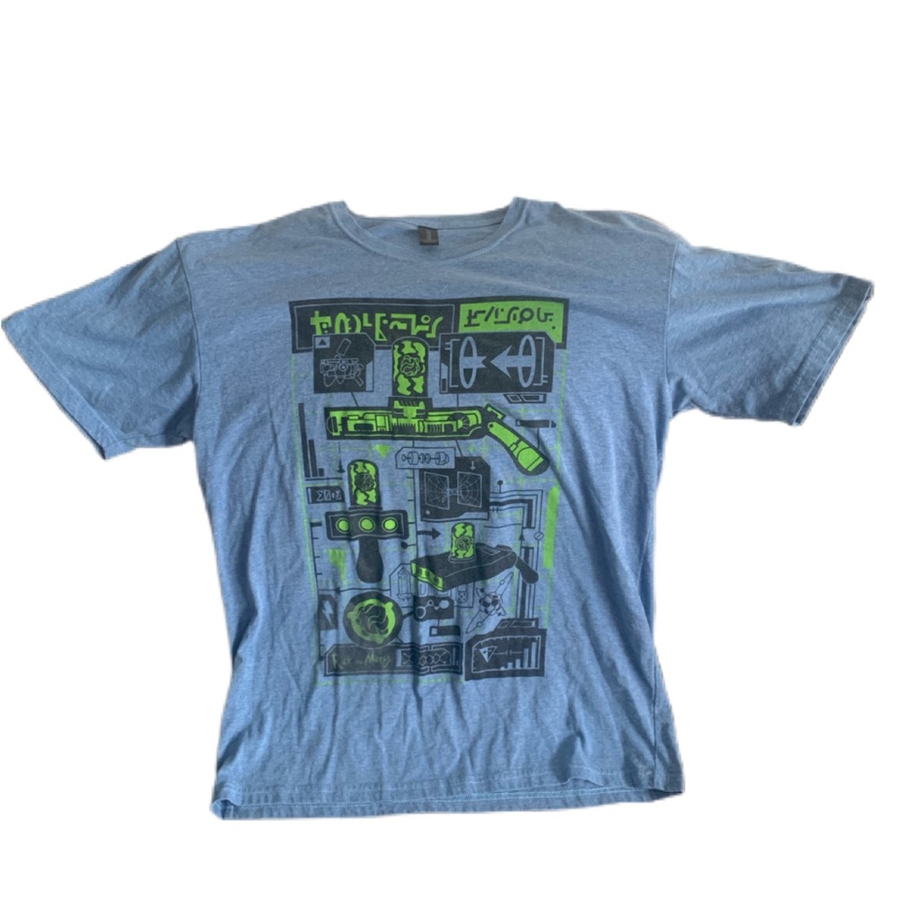 Pre Owned Men’s Lootcrate Rick & Morty Portal Tee Shirt Sz Lg Classic Americana